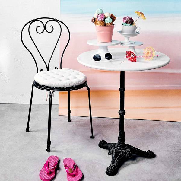 Tuinstoel CENTURY ijzer - zwart - zwart