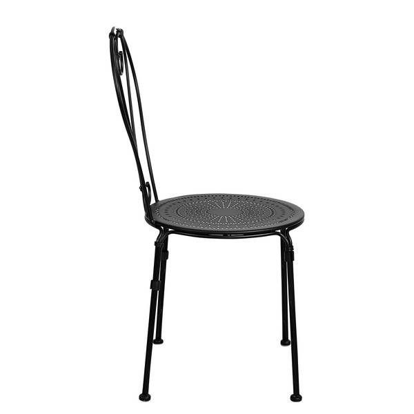 Tuinstoel CENTURY ijzer - zwart - zwart