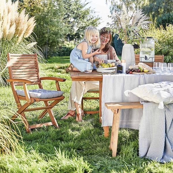 Gartenstuhl SOMERSET Akazie massiv - Braun