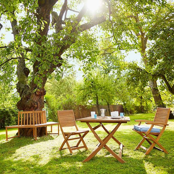 Gartenstuhl SOMERSET Akazie massiv - Braun