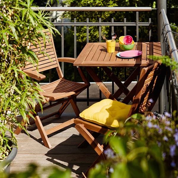 Gartenessgruppe SOMERSET I (3-teilig) Akazie massiv - Braun