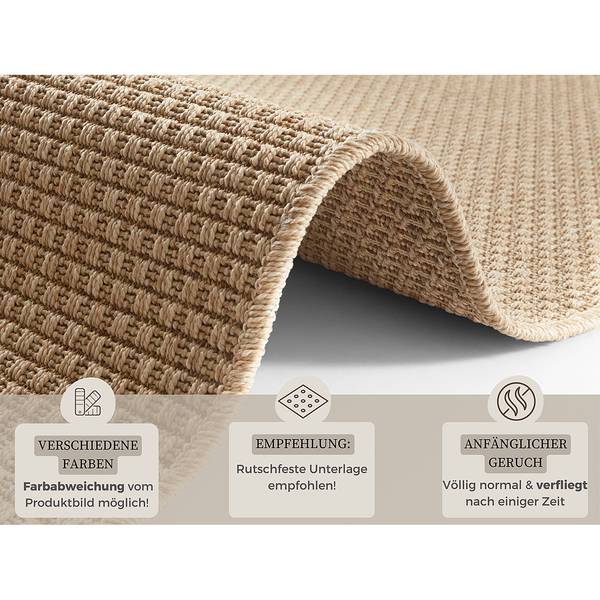 Passatoia da esterno/interno Nature 600 Polipropilene - Beige - 80 x 150 cm
