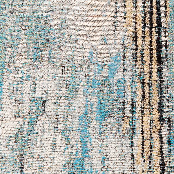 Kurzflorteppich Abstract Baumwolle  / Polyester - Hellblau - 240 x 170 cm