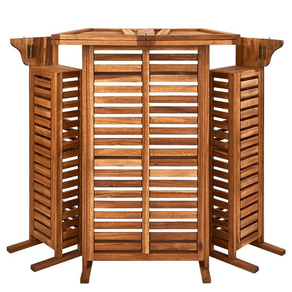 Gartenbar TURNTABLE Akazienholz - Natur