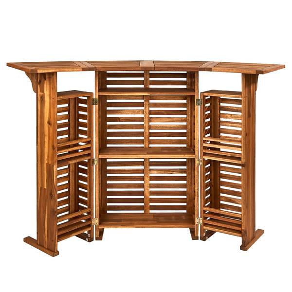 Gartenbar TURNTABLE Akazienholz - Natur