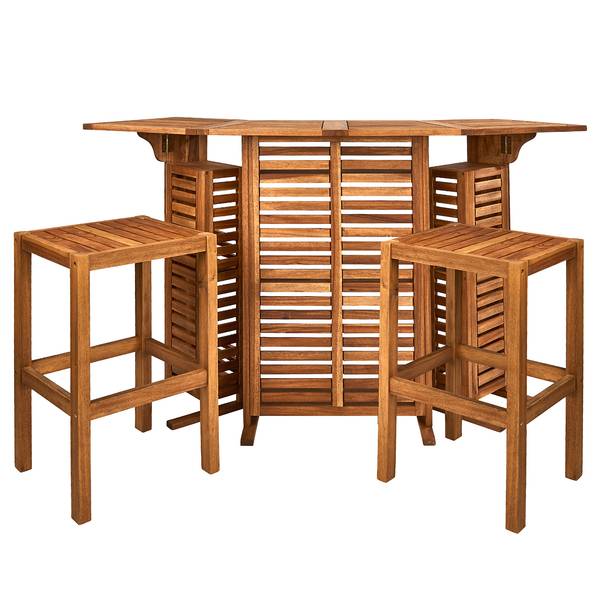 Gartenbar TURNTABLE Akazienholz - Natur