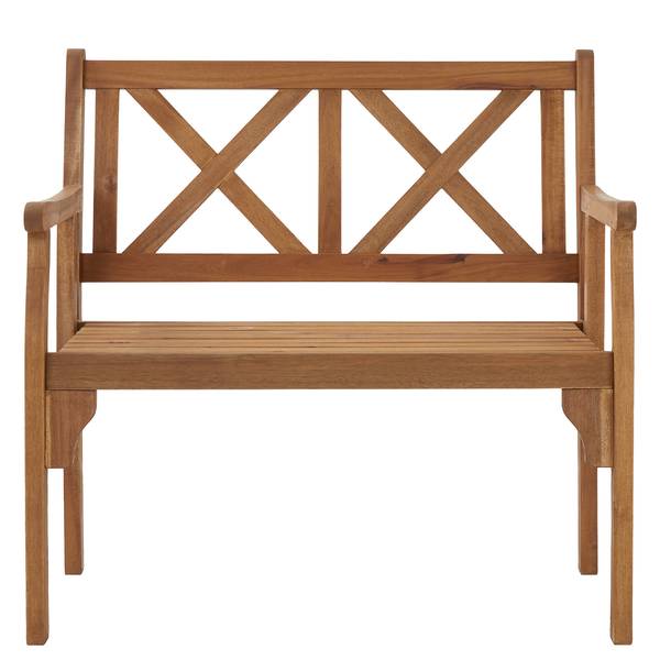 LOVEBIRD opvouwbare tuinbank bruin - acacia - 90 x 90 x 55 cm