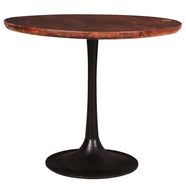 Beistelltisch Montalbo I Mango massiv / Eisen - Mango / Schwarz