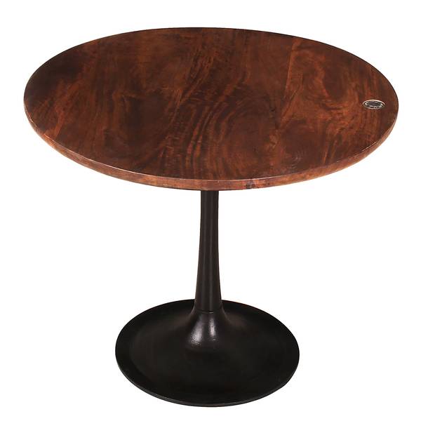 Beistelltisch Montalbo I Mango massiv / Eisen - Mango / Schwarz