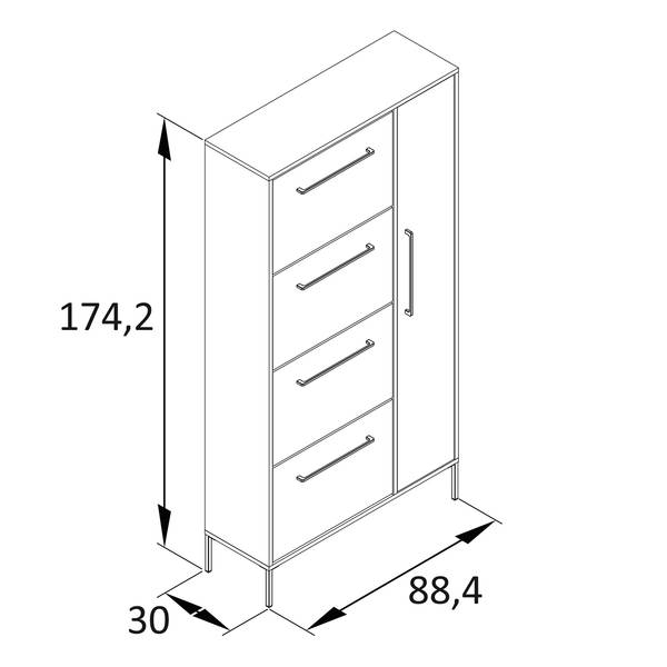 Meuble à chaussures Kent Vert foncé