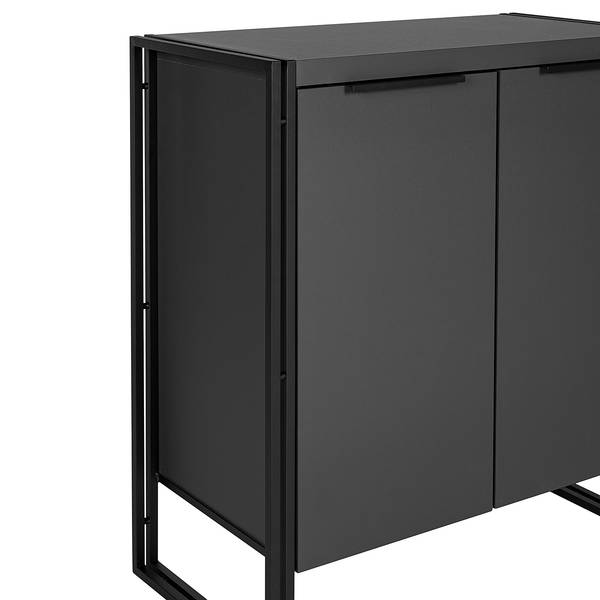 Kast HERBY 2 deuren grafietkleurig