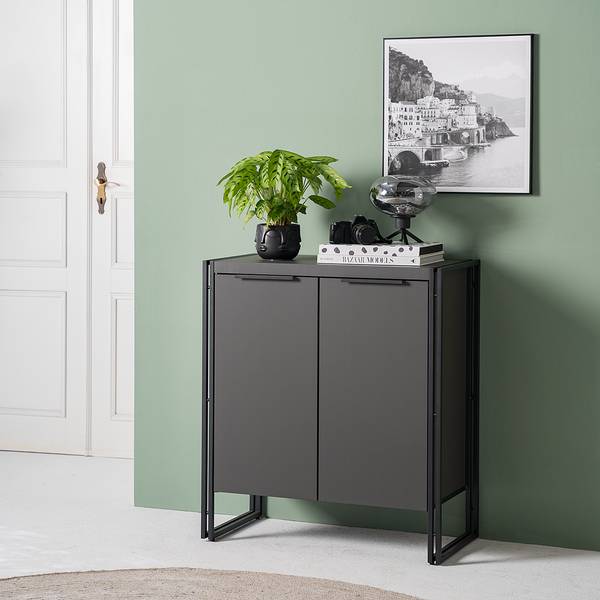 Kast HERBY 2 deuren grafietkleurig