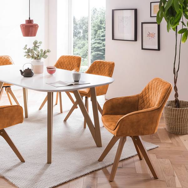 Salle à manger Champlost I (5 éléments) Marron doré - Largeur : 160 cm