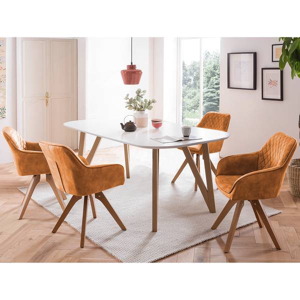 Salle à manger Champlost I (5 éléments) Marron doré - Largeur : 160 cm