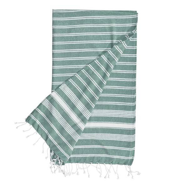Telo da spiaggia SURFSIDE Baumwolle - Verde scuro