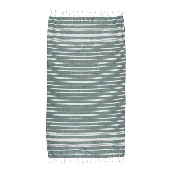 Telo da spiaggia SURFSIDE Baumwolle - Verde scuro