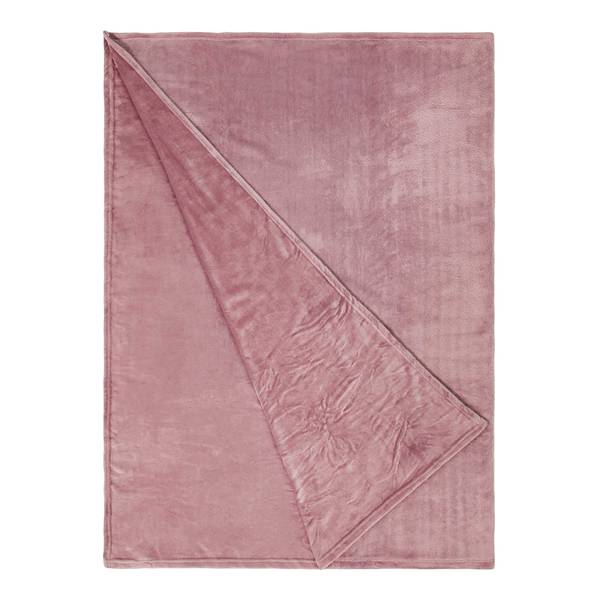 Fleecedecke LAZY DAYS Polyester - Rosa