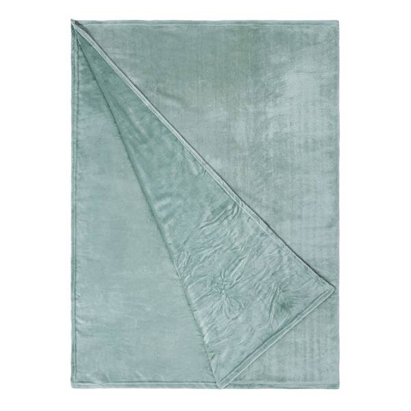 Fleecedecke LAZY DAYS Polyester - Salbei