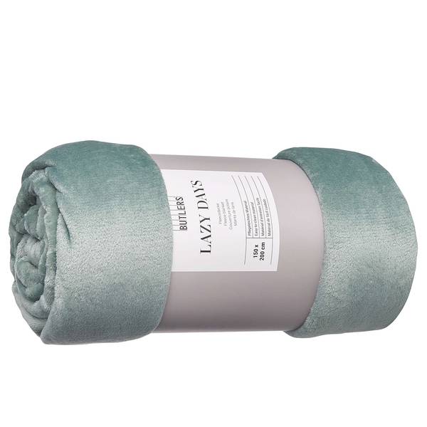 Fleecedecke LAZY DAYS Polyester - Salbei
