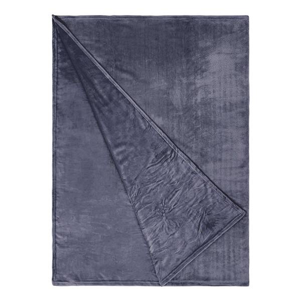 Fleecedecke LAZY DAYS Polyester - Anthrazit