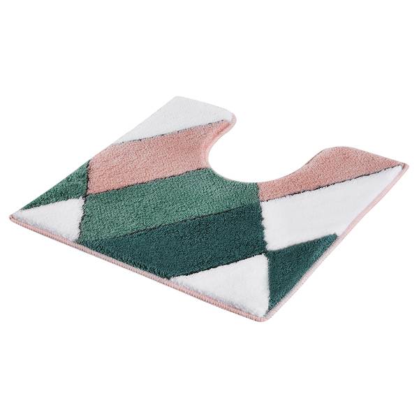 WC-Vorleger Ayana Webstoff - Grün / Pink