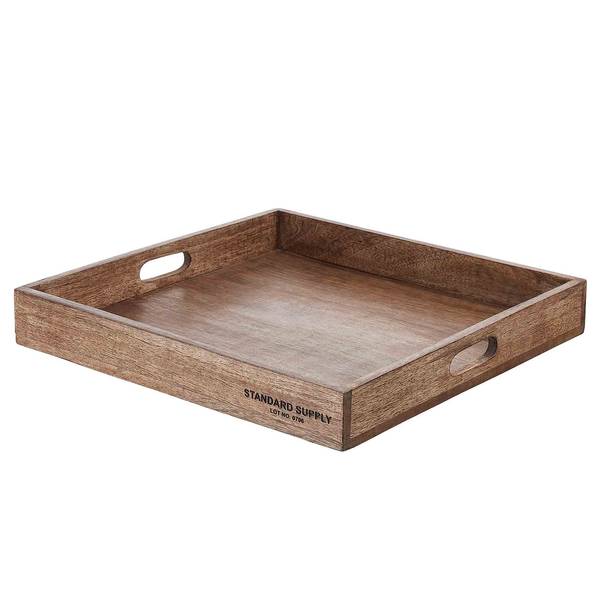 Tablett STANDARD SUPPLY Mangoholz - Braun