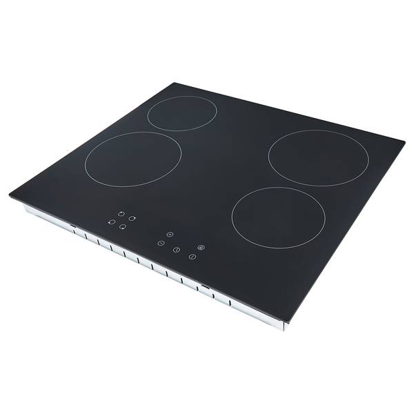 Küchenzeile Laval Eiche Furnier - Eiche / Schwarz - Mit Elektrogeräten