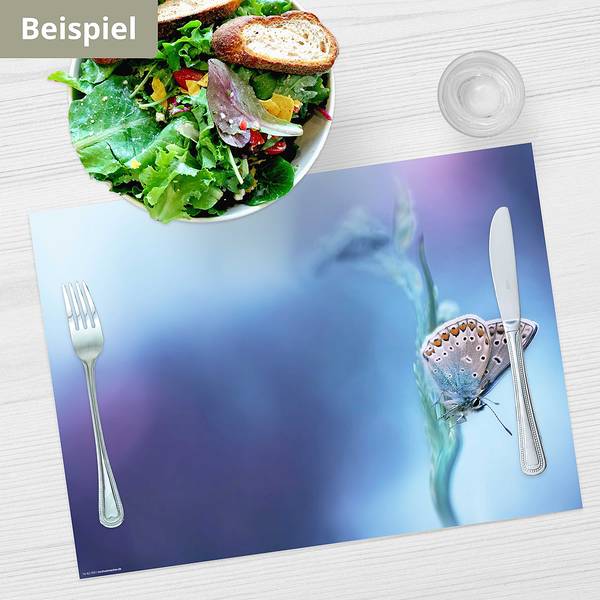 Placemats Vlinder II (set van 12) papier - meerdere kleuren