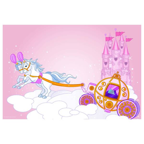 Tischset Märchenschloss (4er-Set) Vinyl - Pink