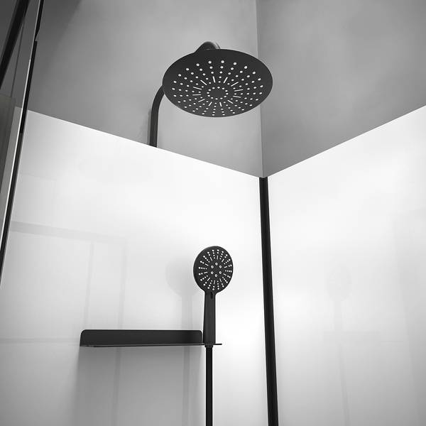 Eckdusche Marwell Bricks Weiß