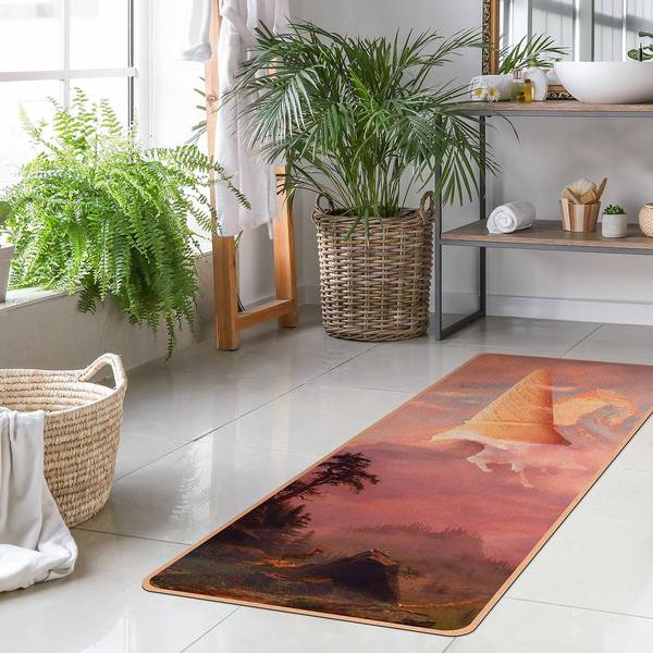Läufer/Yogamatte Eisberg Oberfläche: Kork / Unterseite: Naturkautschuk - Pink
