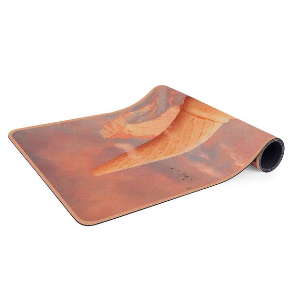 Läufer/Yogamatte Eisberg Oberfläche: Kork / Unterseite: Naturkautschuk - Pink