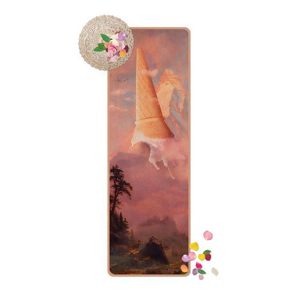 Läufer/Yogamatte Eisberg Oberfläche: Kork / Unterseite: Naturkautschuk - Pink