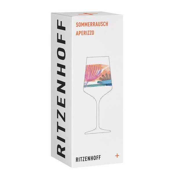 Aperitifglas #10 Sommerrausch Kristallglas - Orange / Lila