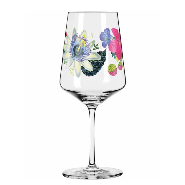 Aperitifglas #10 Sommertau Kristallglas - Lila / Grün