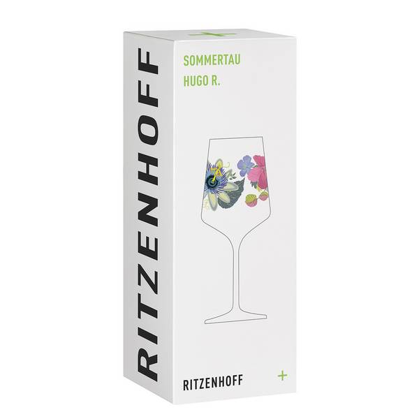 Aperitifglas #10 Sommertau Kristallglas - Lila / Grün