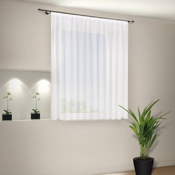 Fertigstore Herta Polyester - Weiß - 450 x 180 cm