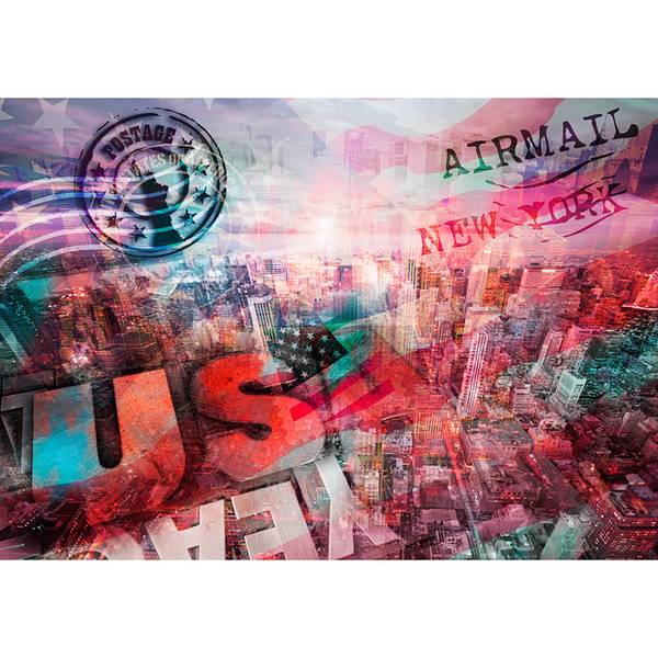 Vlies-fotobehang NYC premium vlies - meerdere kleuren - 250 x 175 cm