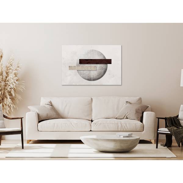 Quadro Geometric Decay Tela - Grigio - 120 x 80 cm