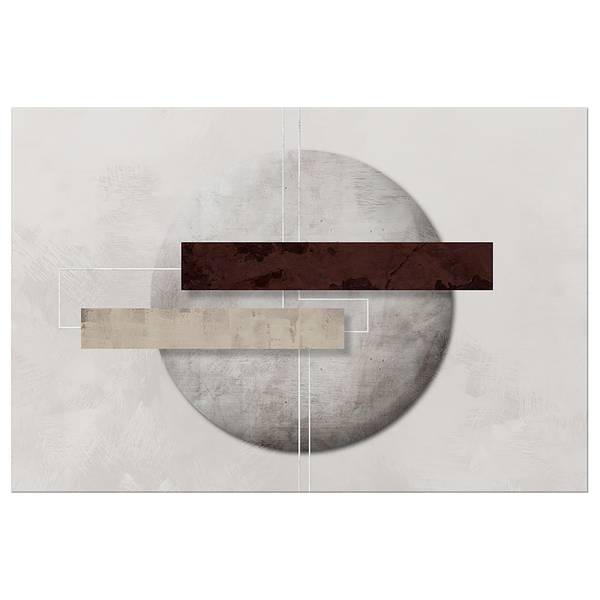 Quadro Geometric Decay Tela - Grigio - 120 x 80 cm