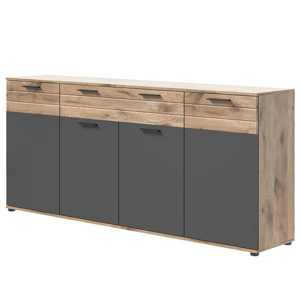 Sideboard Yukon II Basalt Grau / Eiche Dekor