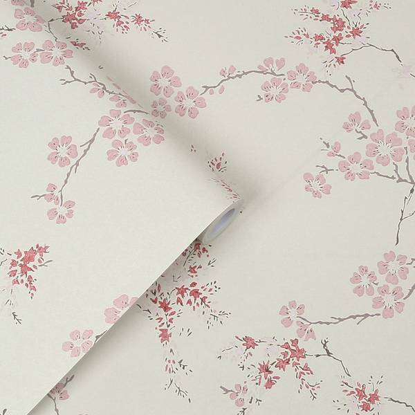 Vliestapete Oriental Blossom Vlies - Pink