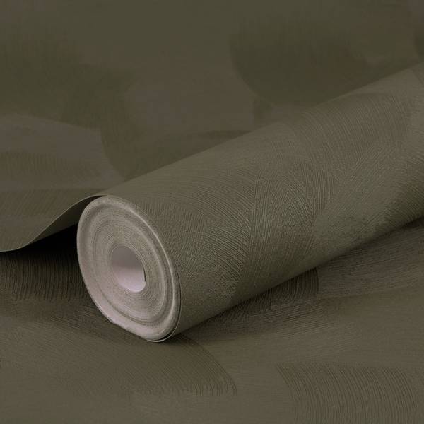 Papier peint intissé Grundputz Intissé - Kaki