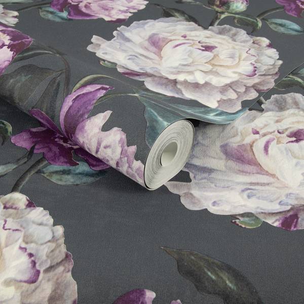 Vliestapete Peony Vlies - Pink