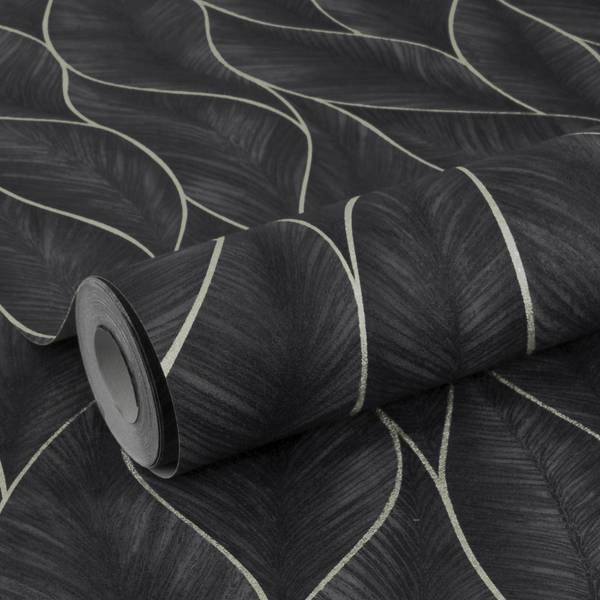 Papier peint intissé Subtil Intissé - Argenté