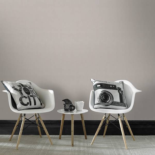 Papier peint intissé Leinen Intissé - Gris