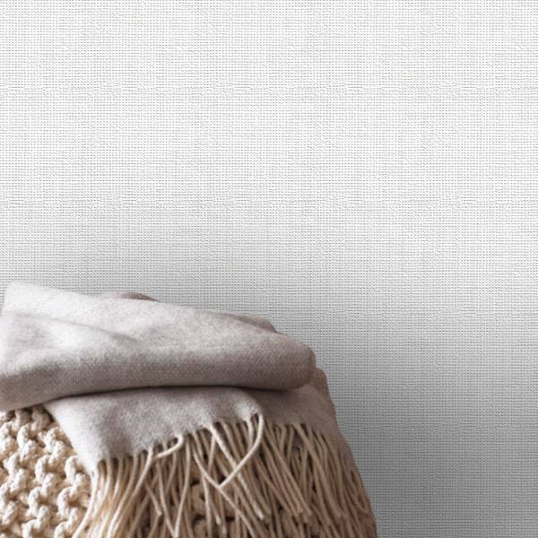 Papier peint intissé Hessian Intissé - Blanc
