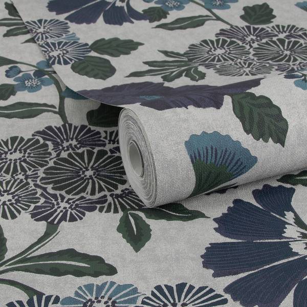Papier peint intissé Berkeley Intissé - Bleu