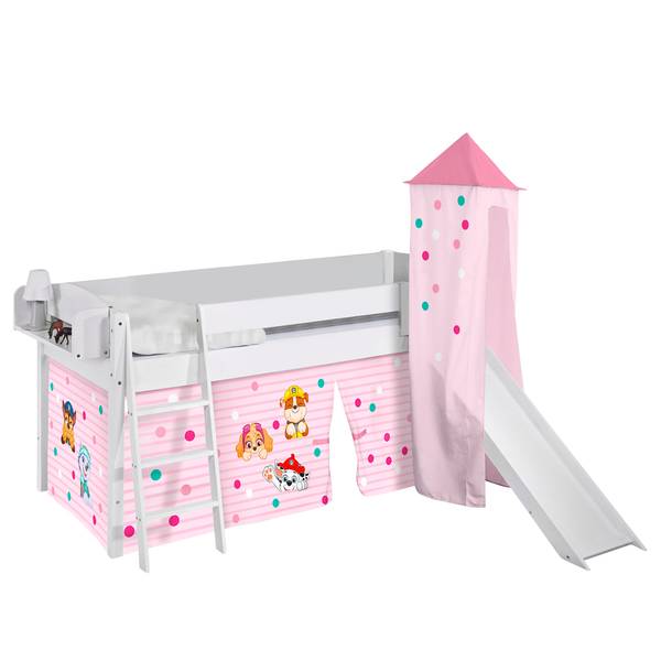 Hochbett Ida Classic Paw Patrol Rosa - Mit Rutsche & Turm