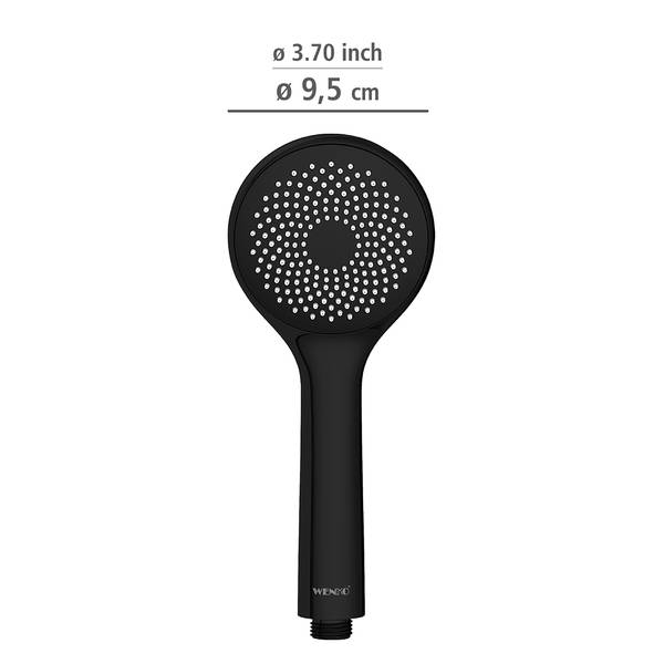 Duschkopf Watersaving V Kunststoff - Schwarz